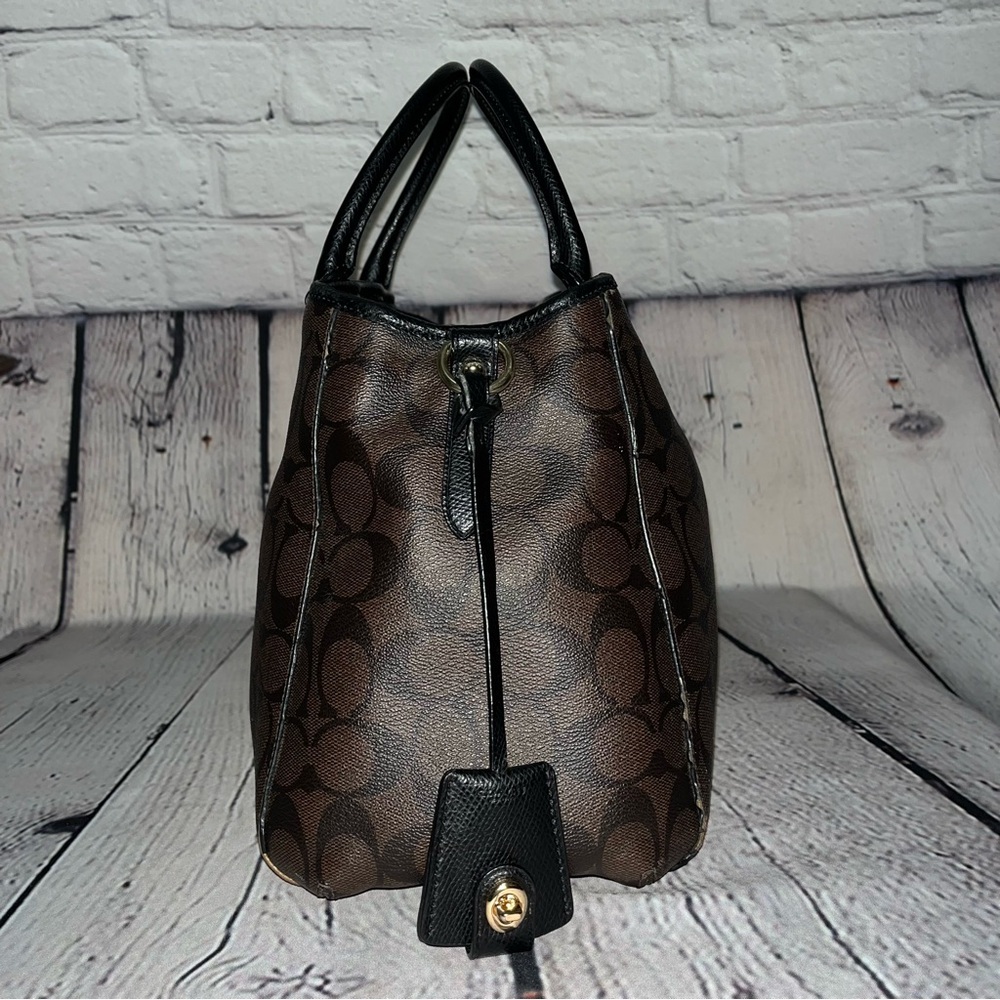 Vintage Y2K Coach Margot Signature Carryall Satchel Crossbody Handbag - Picture 5 of 17